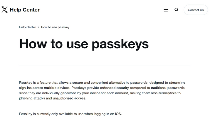 青县苹果维修店铺分享iOS用户如何通过通行密钥(Passkey)登录 